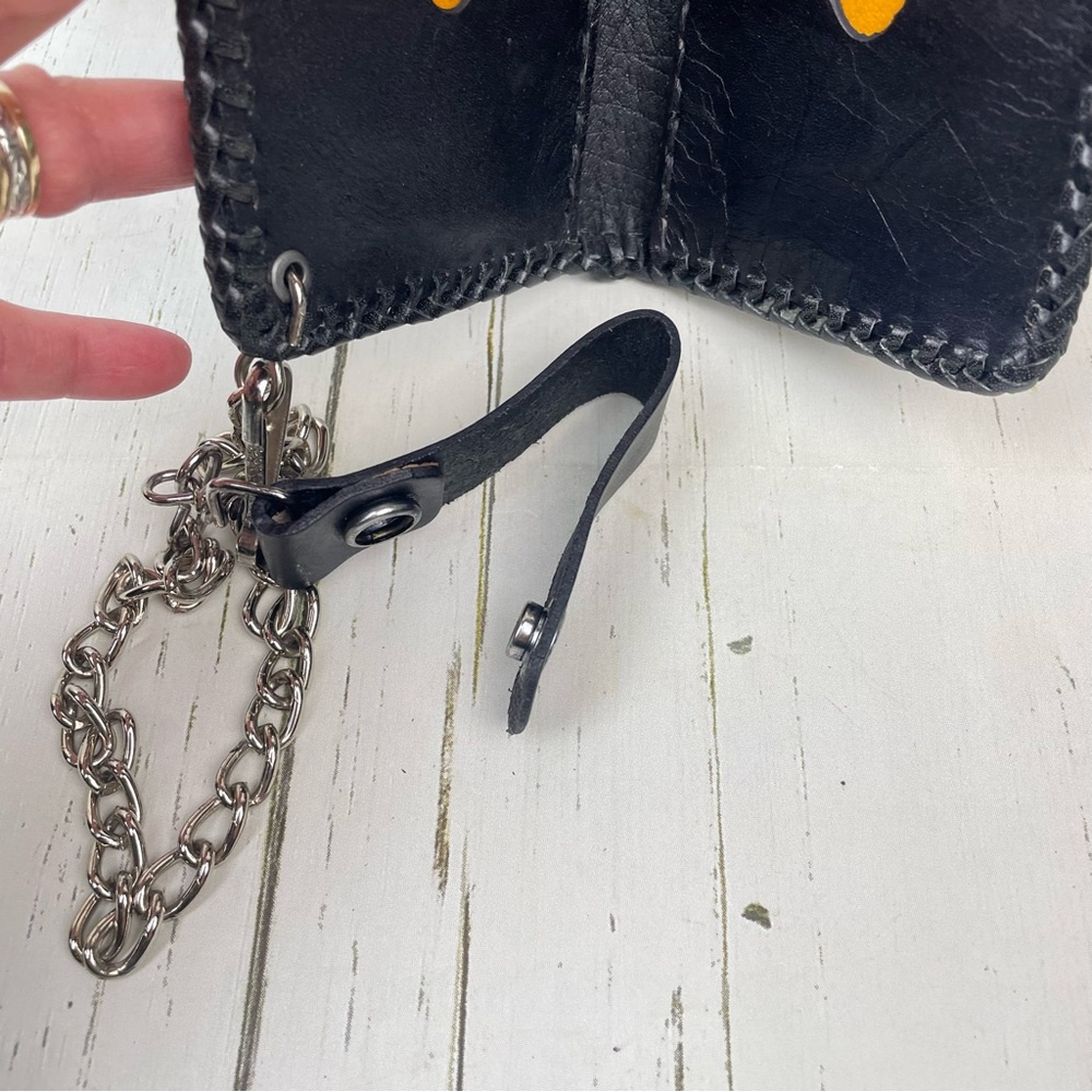 Genuine Leather Custom Biker Wallet - Picture 9 of 14